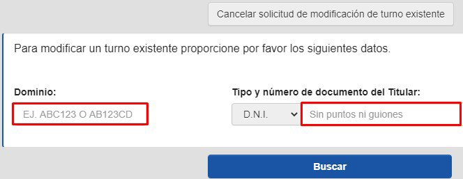 cancelar turno grabado de autopartes